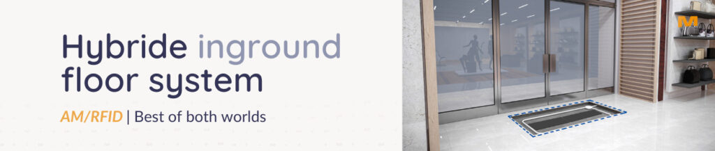 Hybrid inground floor system: EAS + RFID best of both worlds.